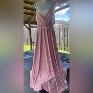 asos taupe long dress